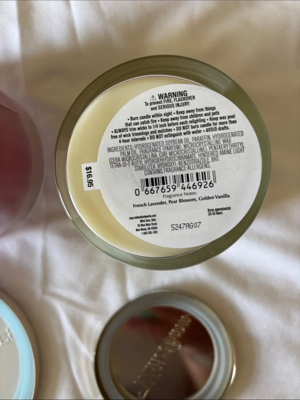 Bath & Body Works Candles Tis the season 3 wick & Moonlit Goddess 1 wick